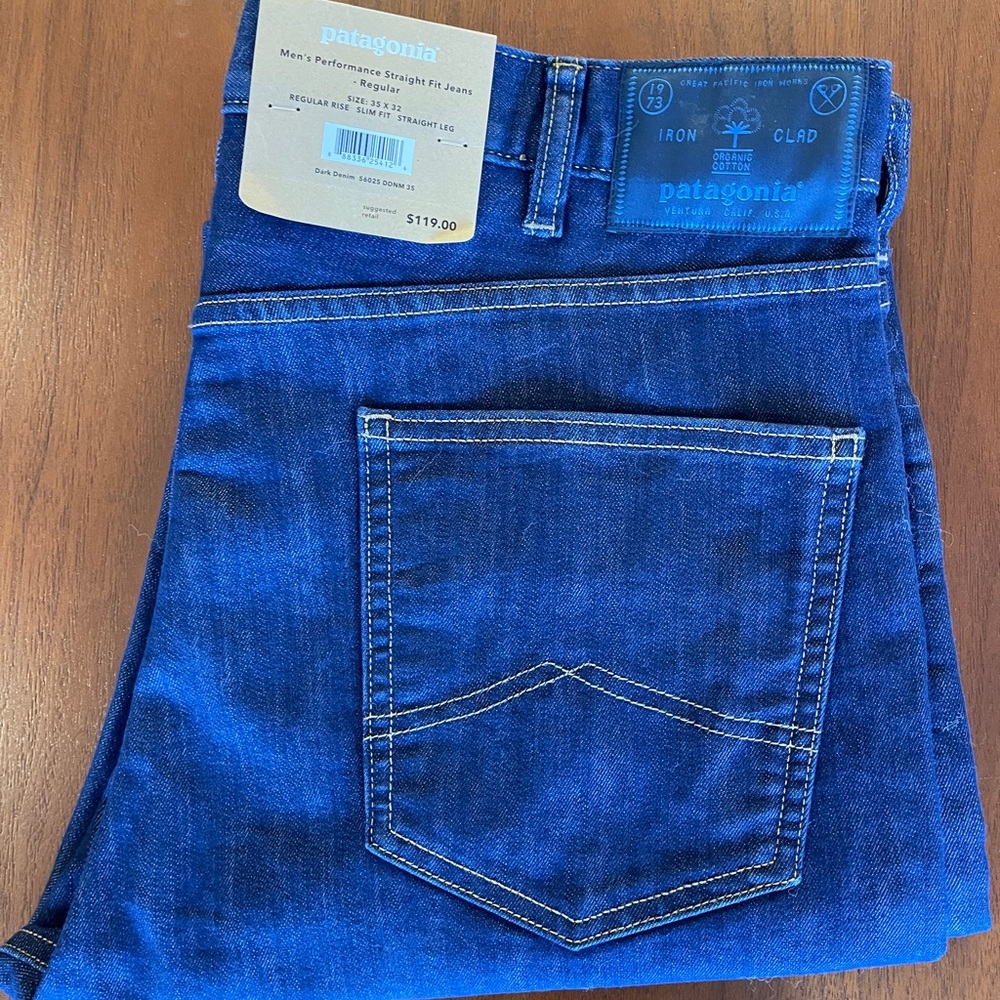 Patagonia Performance Jeans NWT 35x32